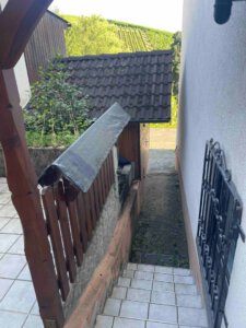 Treppe zum Garten